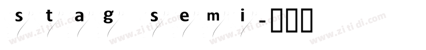stag semi字体转换